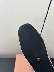 LOAFERS WITH BOW IN PINK SUEDE