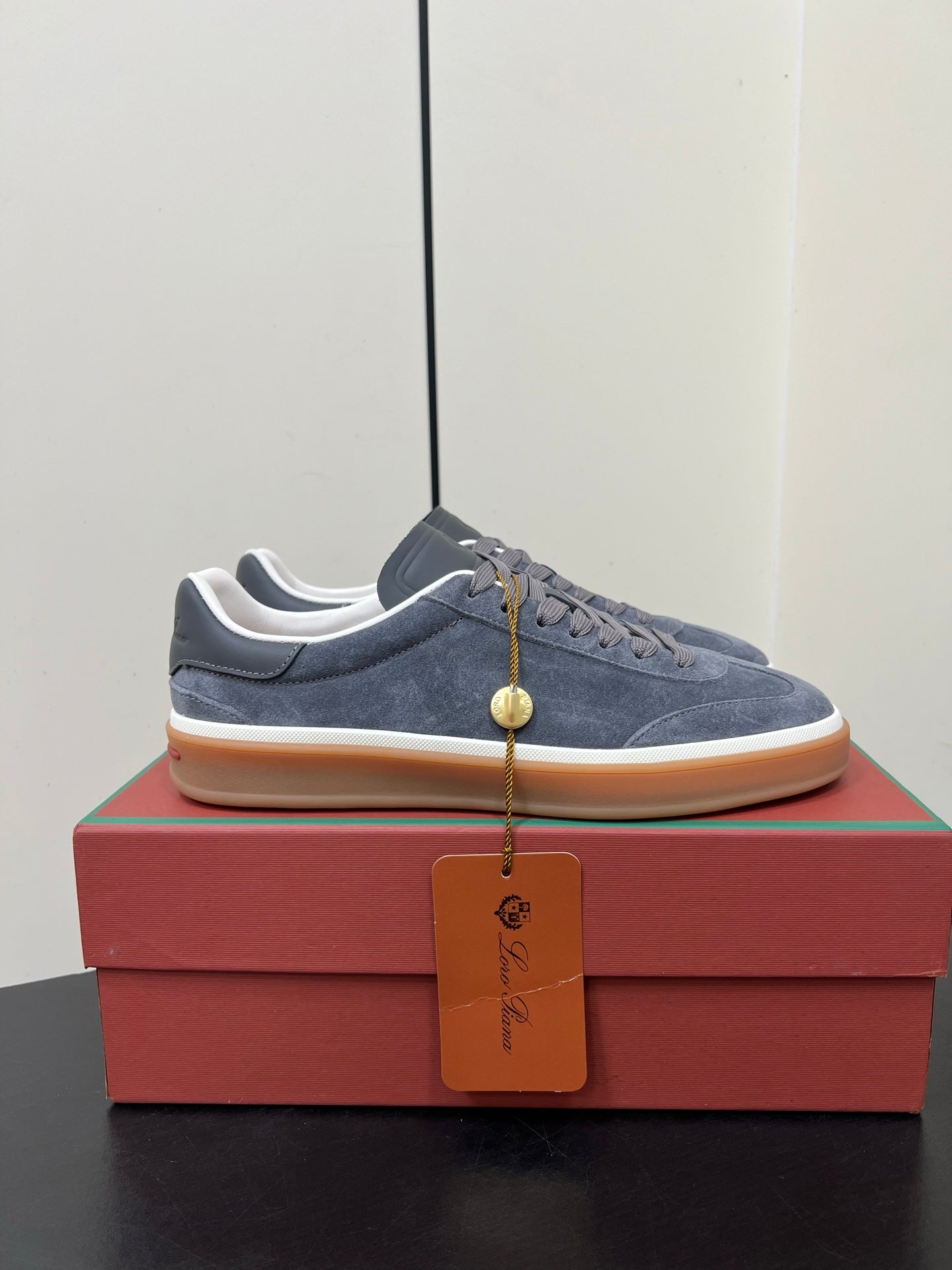 LP 25S TENNIS WALK SNEAKERS IN BLUE GRAY SUEDE