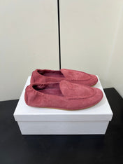 CELINE 26S MAILLON TRIOMPHE LOAFER IN PINK SUEDE