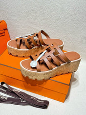 ISABELLA SANDAL CARAMEL CALFSKIN