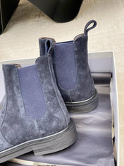 ANKLE BOOTS IN CLASSIC BLUE SUEDE