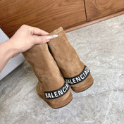 BALENCIAGA 25S ALASKA ANKLE BOOTS IN WARM CARAMEL SUEDE