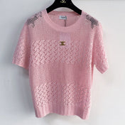 CELINE 26S KNIT SHORT SLEEVE TOP 212