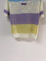 MIUMIU 26S SHORT-SLEEVED SWEATER STYLE 1128