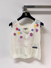 MIUMIU 26S SLEEVELESS SWEATER STYLE 1133