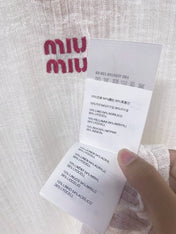 MIUMIU 26S SHORT-SLEEVED SWEATER STYLE 1135