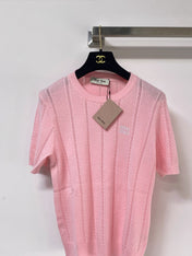 MIUMIU 26S SHORT-SLEEVED SWEATER STYLE 1119
