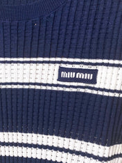 MIUMIU 26S SHORT-SLEEVED SWEATER STYLE 1058