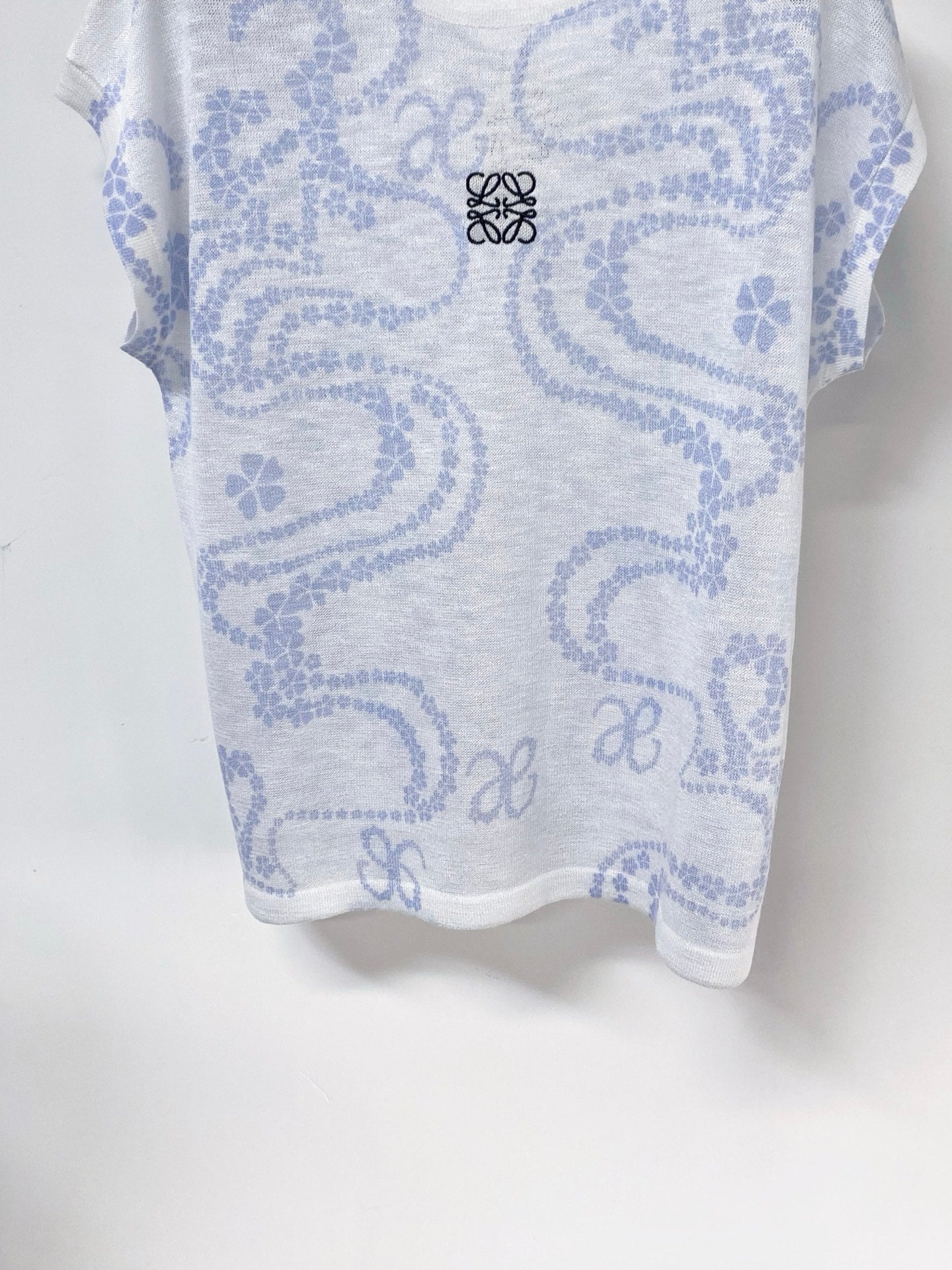 LOEWE 26S SHORT SLEEVE PRINTED KNIT TOP 519