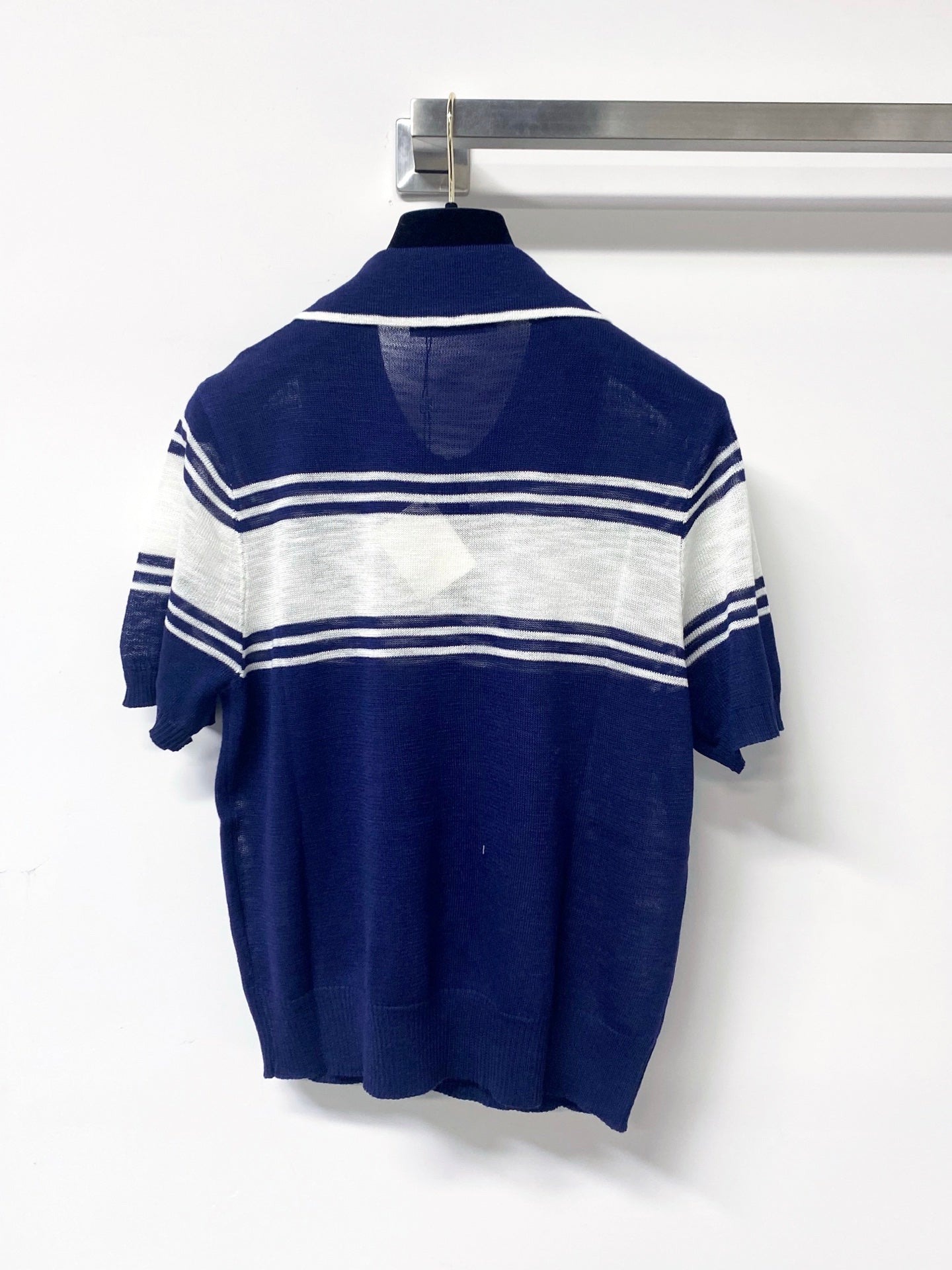 LOEWE 26S SHORT SLEEVE KNIT POLO TOP 494
