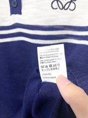 LOEWE 26S SHORT SLEEVE KNIT POLO TOP 494