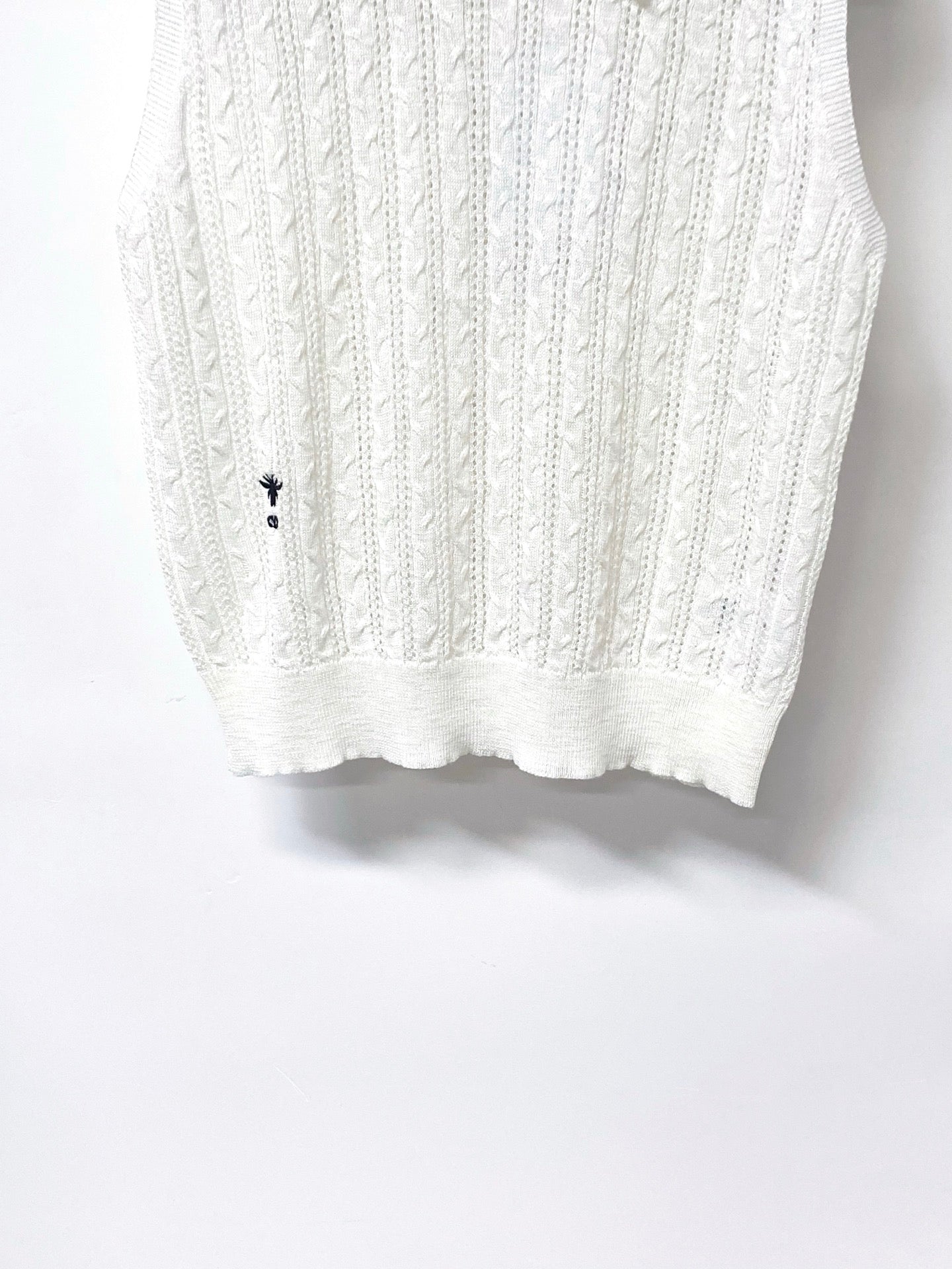 DIOR 26S SLEEVELESS KNIT POLO SHIRT 1286
