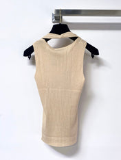 CHANEL 26S KNITTED SLEEVELESS TOP STYLE 1169