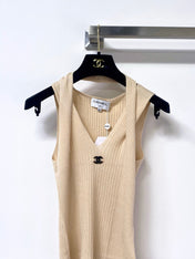 CHANEL 26S KNITTED SLEEVELESS TOP STYLE 1169