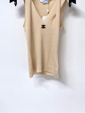 CHANEL 26S KNITTED SLEEVELESS TOP STYLE 1169