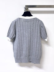 CHANEL 26S SHORT-SLEEVE KNIT TOP STYLE 1171