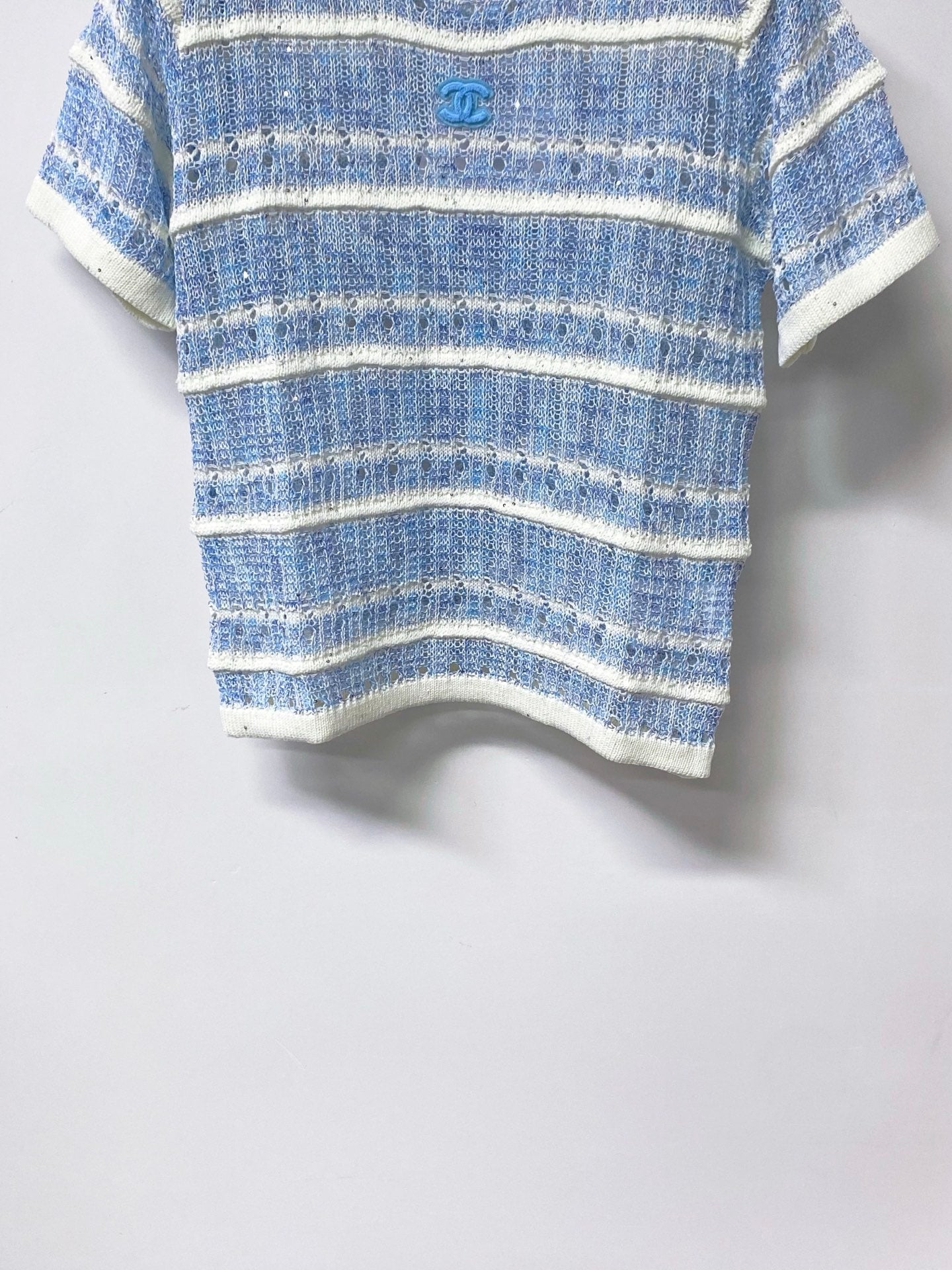 CHANEL 26S SHORT-SLEEVE KNIT TOP STYLE 1143