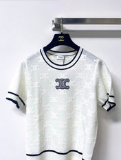 CELINE 26S SHORT SLEEVE KNIT TOP 306