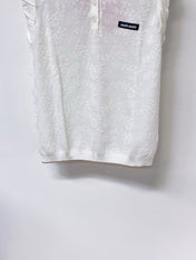 MIUMIU 26S SLEEVELESS KNIT POLO TOP 1149