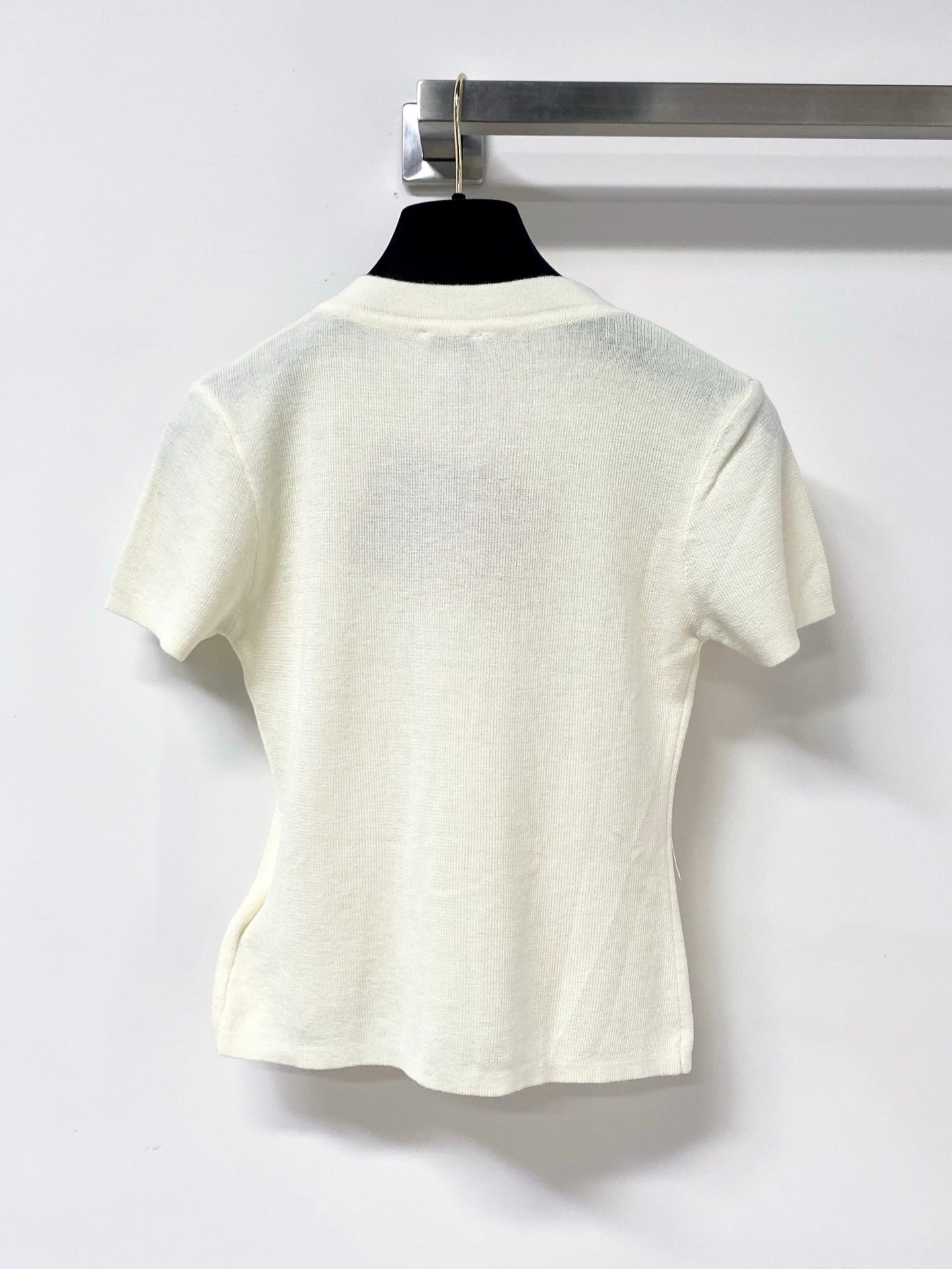 MIUMIU 26S SHORT SLEEVE KNIT CARDIGAN TOP 1240