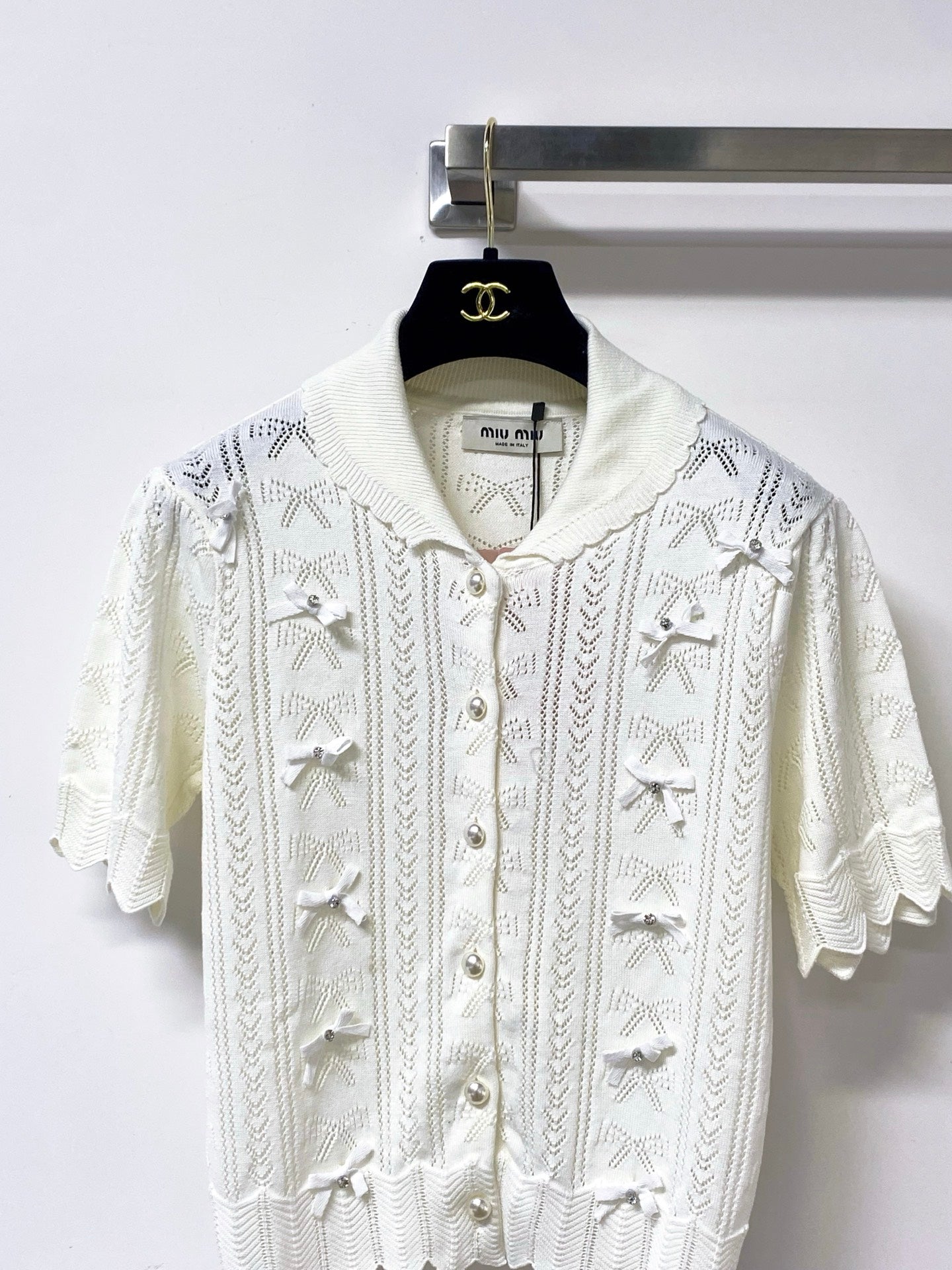 MIUMIU 26S KNIT CARDIGAN TOP 1249