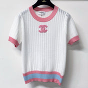 CHANEL 26S SHORT SLEEVE KNIT TOP STYLE 1244