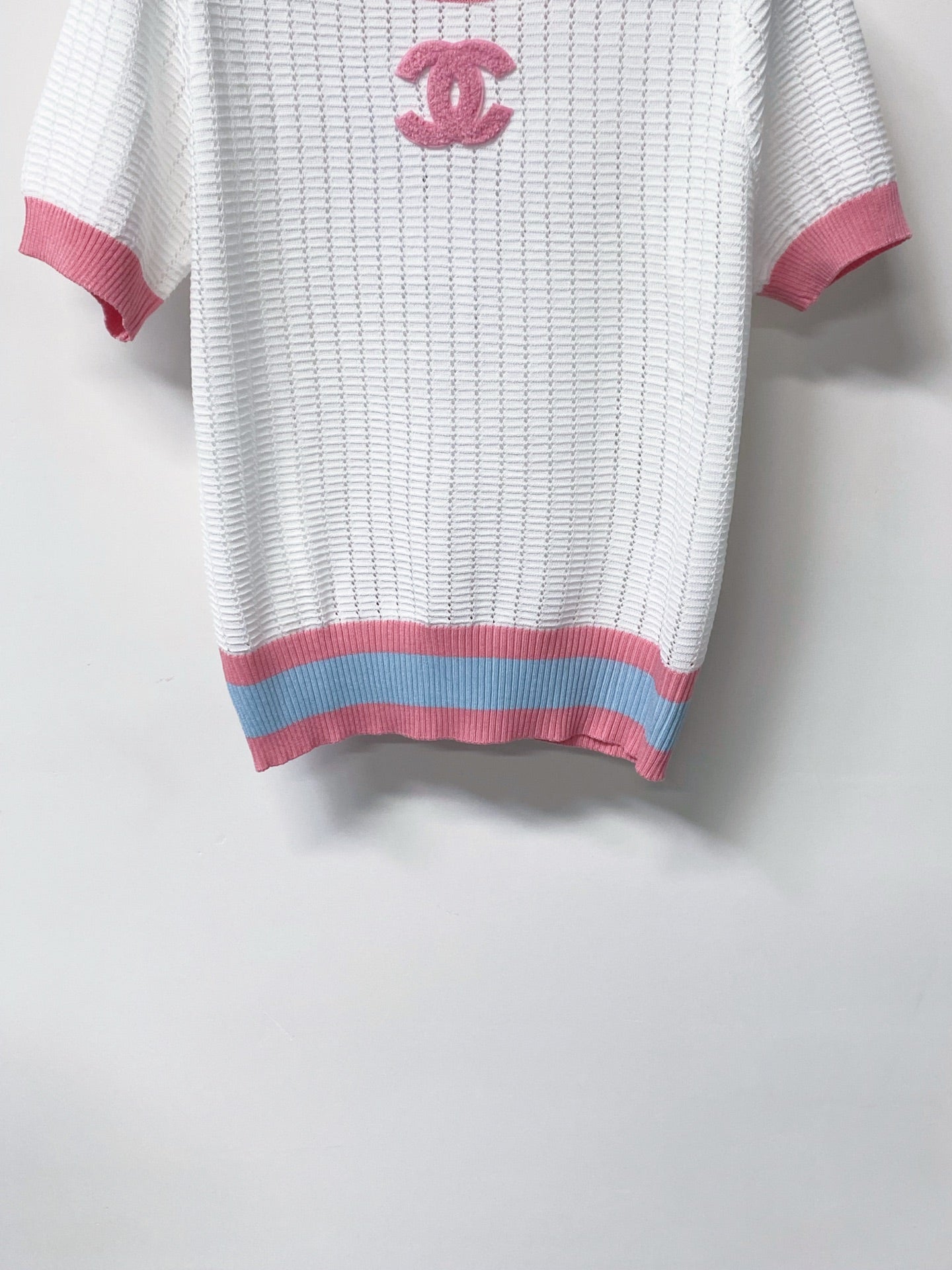 CHANEL 26S SHORT SLEEVE KNIT TOP STYLE 1244