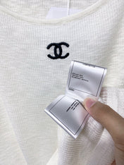 CHANEL 26S KNIT SHORT SLEEVE TOP STYLE 1256