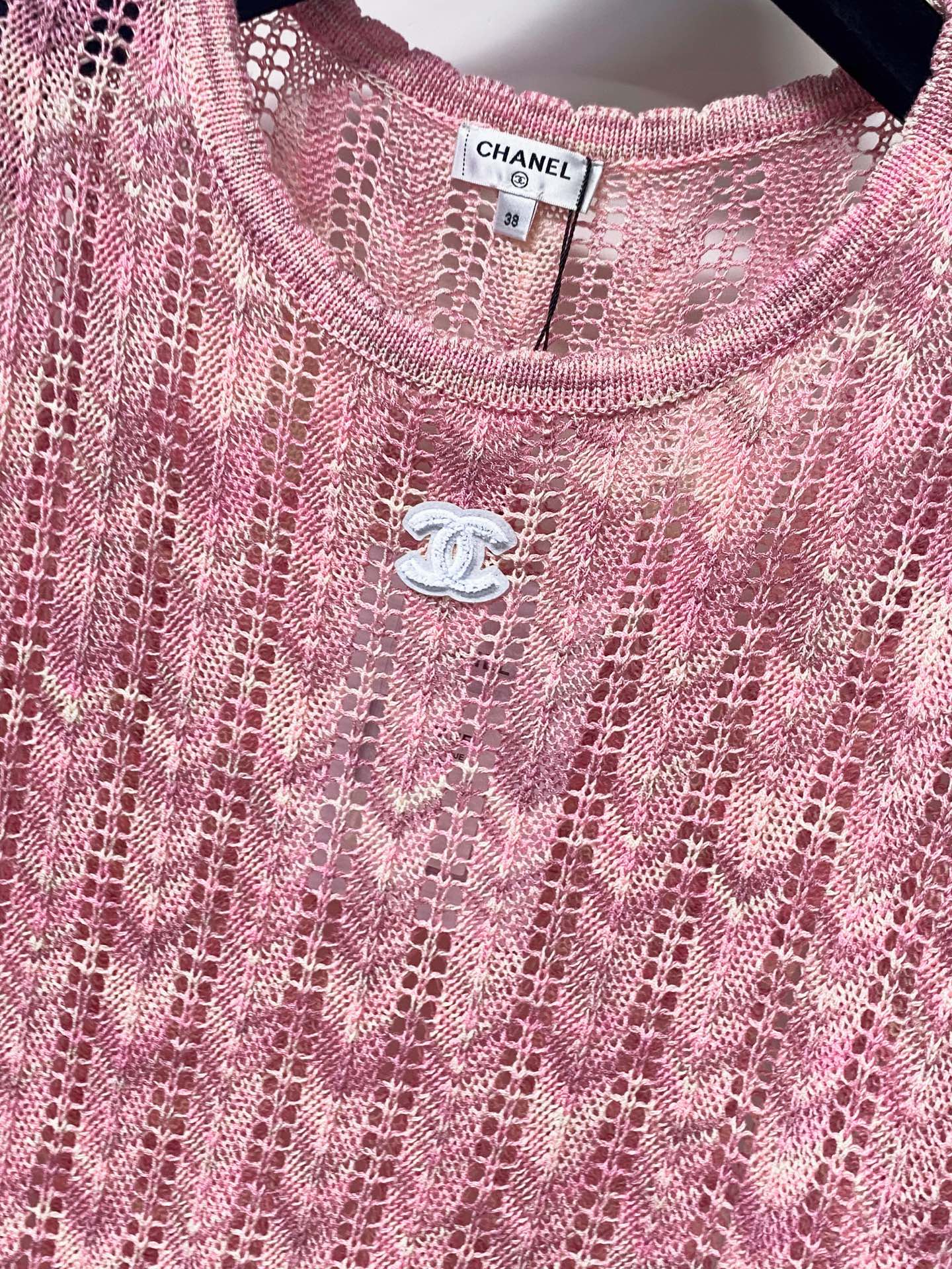 CHANEL 26S SHORT SLEEVE KNIT TOP STYLE 1234