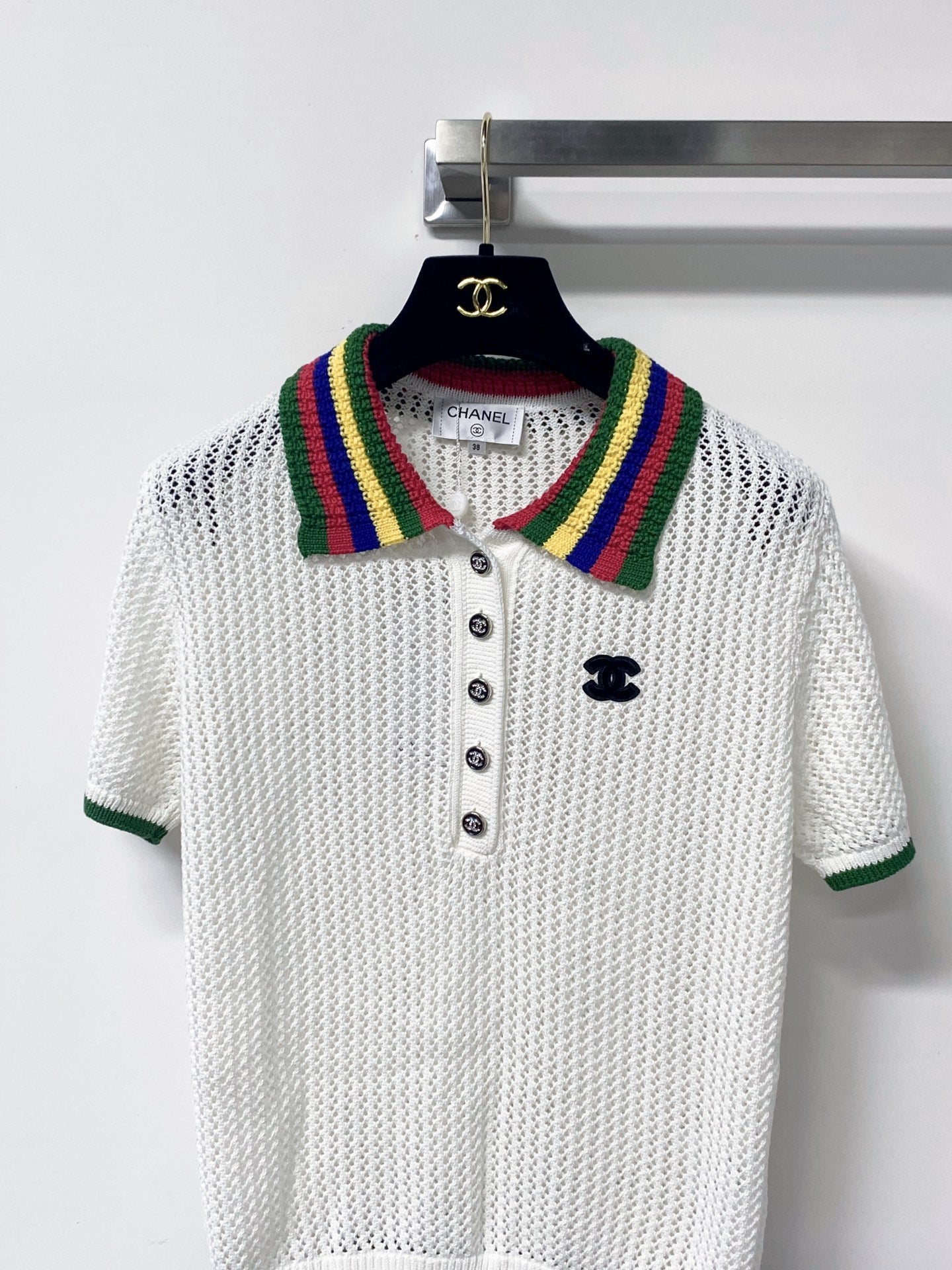 CHANEL 26S POLO SWEATER STYLE 1235