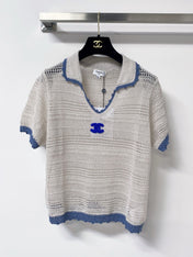 CHANEL 26S SHORT-SLEEVE KNIT TOP 1464