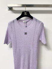 CHANEL 26S SHORT-SLEEVE KNIT TOP 1305