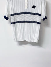 CHANEL 26S SHORT-SLEEVE KNIT POLO 1308