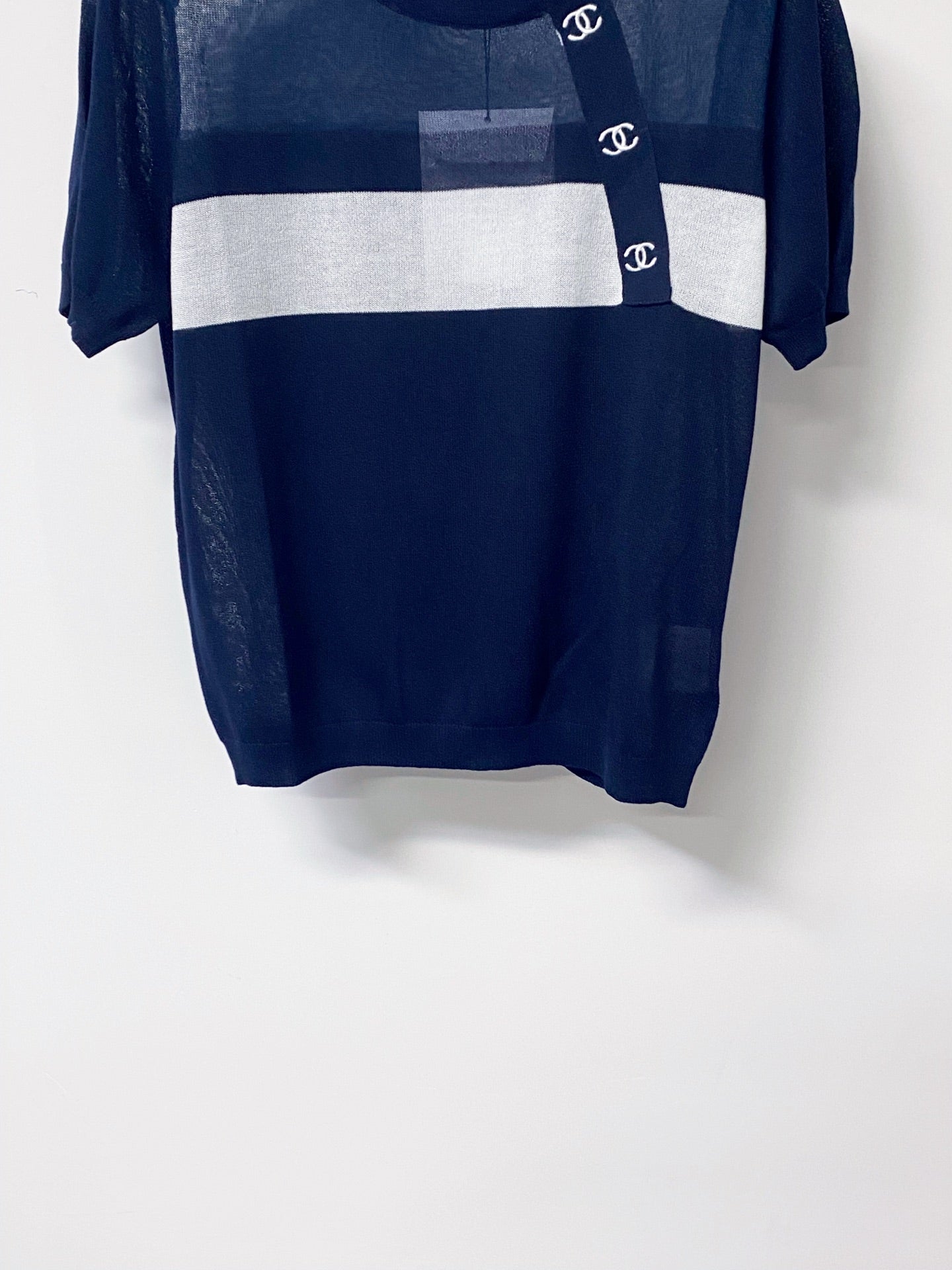 CHANEL 26S SHORT-SLEEVE KNIT TOP 1300