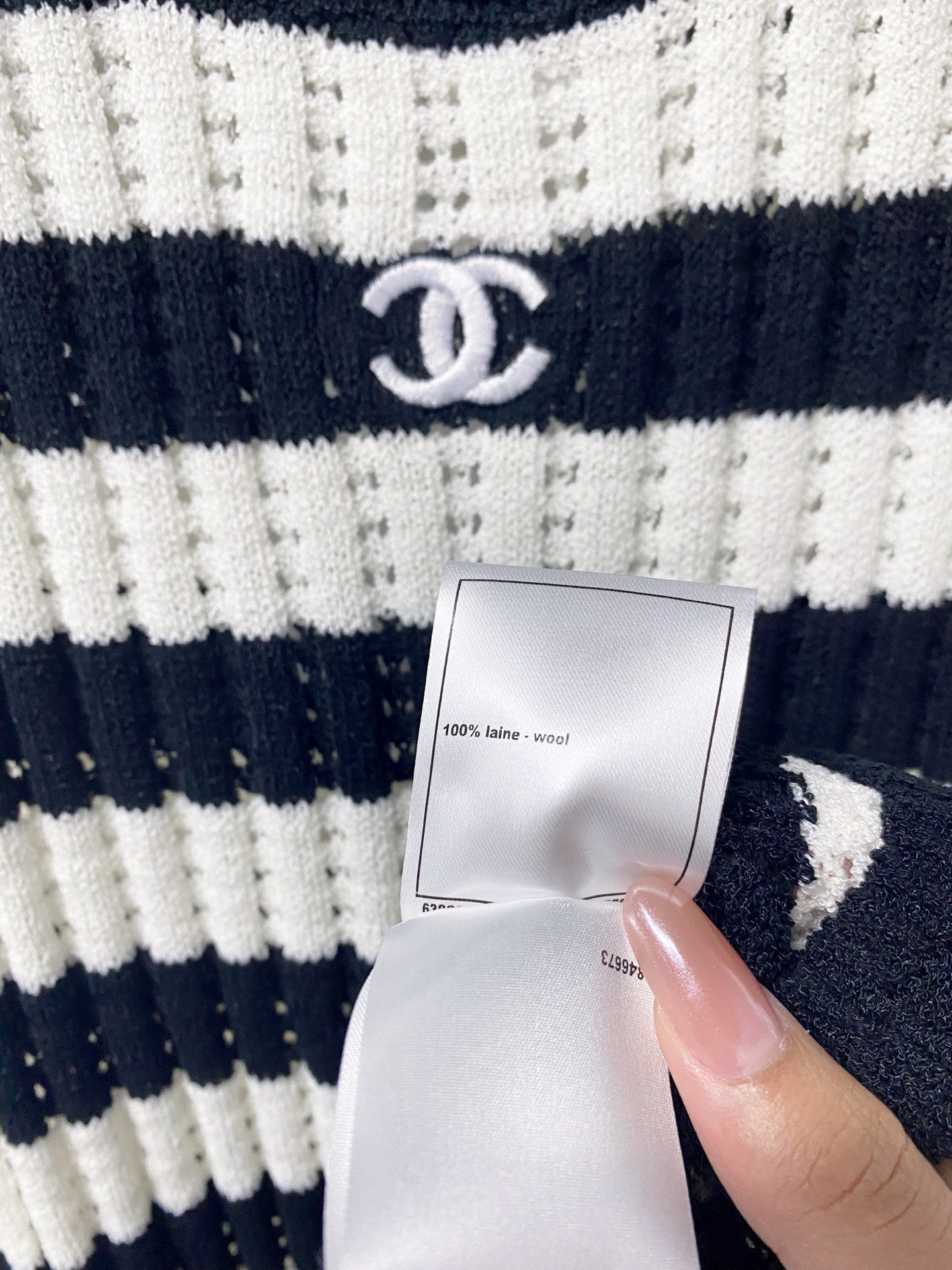 CHANEL 26S STRIPED KNIT DRESS 1297