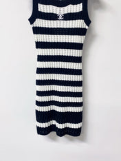 CHANEL 26S STRIPED KNIT DRESS 1297
