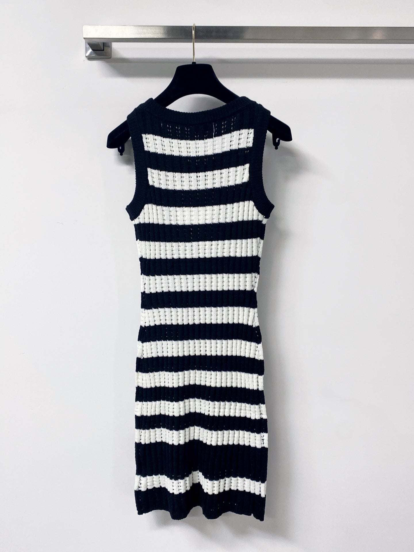 CHANEL 26S STRIPED KNIT DRESS 1297