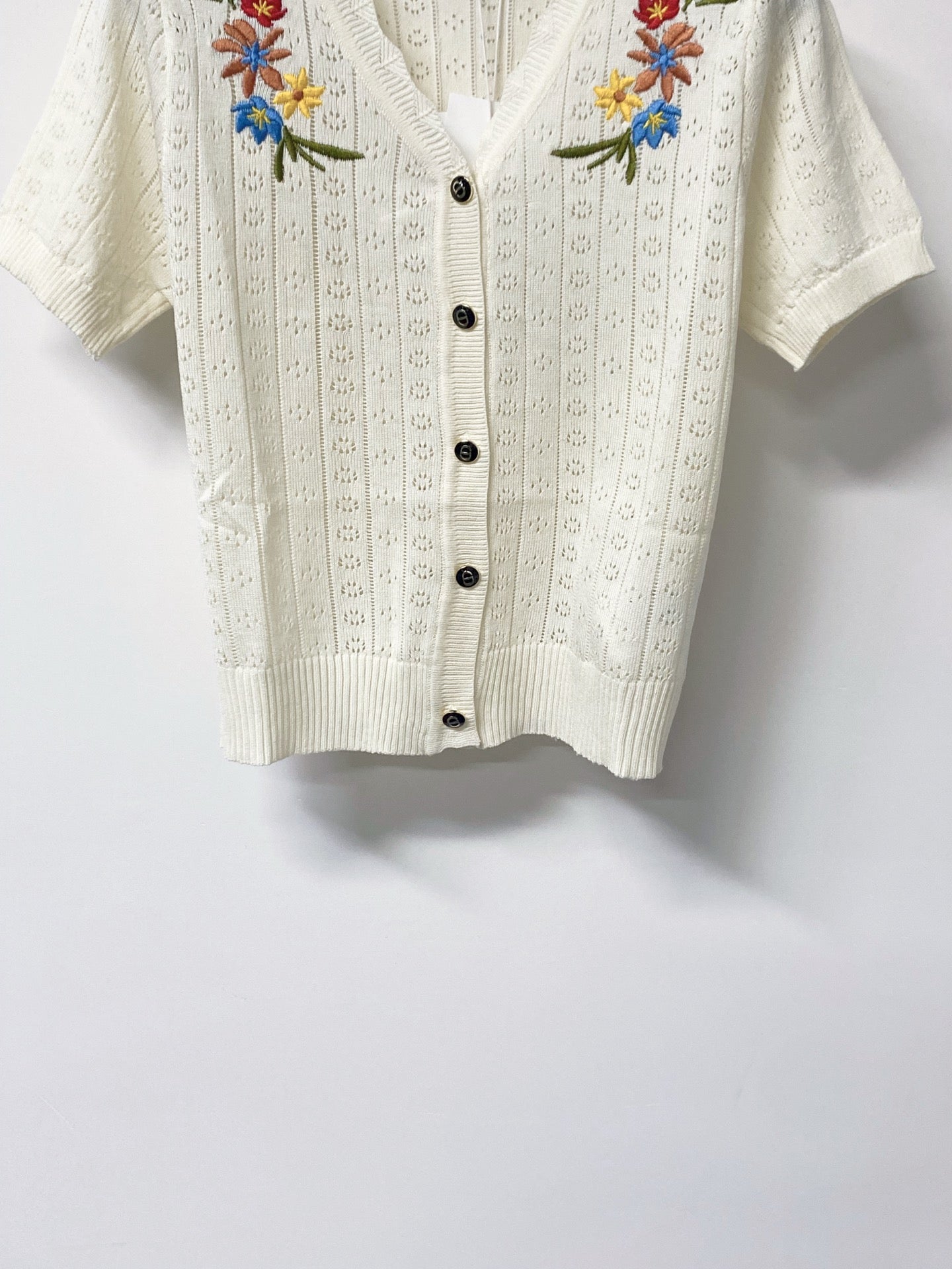DIOR 26S SHORT-SLEEVE KNIT CARDIGAN 1299