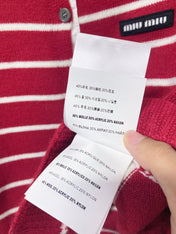 MIUMIU 26S CREWNECK KNIT CARDIGAN 1582