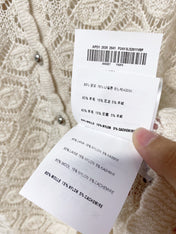 MIUMIU 26S LACE KNIT CARDIGAN 1522