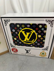 LV 25S BELT 38 MM IN BLACK CALFSKIN STAMP LOGO 593295