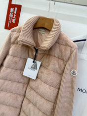 MONCLER 25S WOOL CARDIGAN IN PINK 067