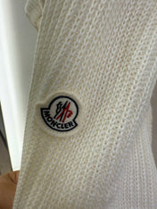MONCLER 25S WOOL CARDIGAN IN WHITE 068