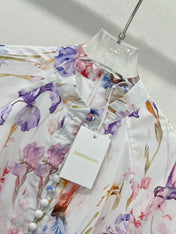 ZIMMER PLEATED DRESS WITH STAND COLLAR 269299