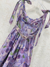 ZIMMERMANN SHORT HERRINGBONE DRESS IN PLUM PURPLE 269377