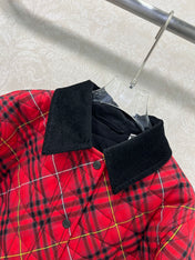 BURBERRY 25S COTTON PLAID JACKET 130
