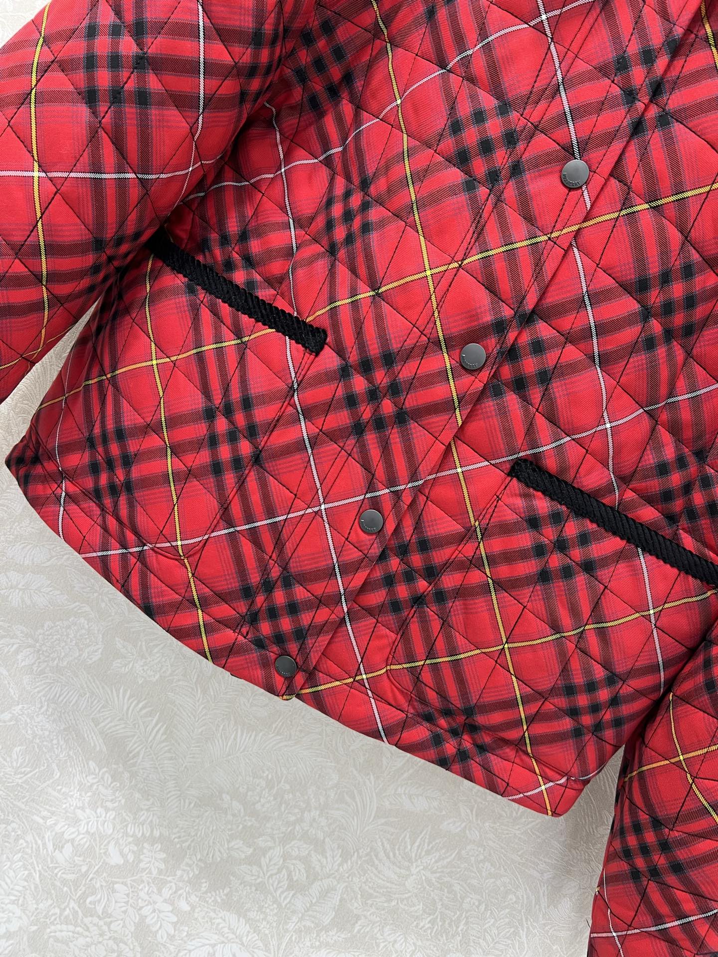 BURBERRY 25S COTTON PLAID JACKET 130