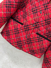 BURBERRY 25S COTTON PLAID JACKET 130