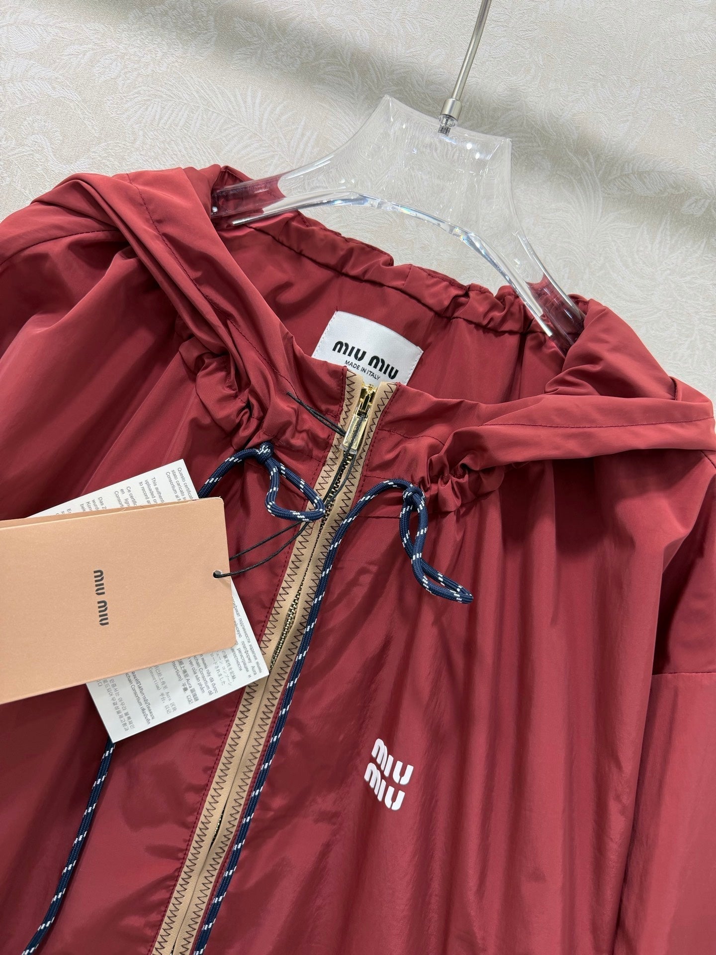MIUMIU 26S HOODED JACKET 986