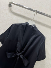 DIOR 26S SHORT-SLEEVE WAIST-TIED SHIRT 1217